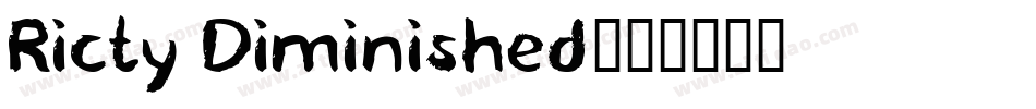Ricty Diminished字体转换